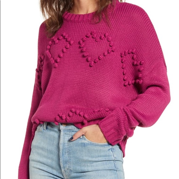Cotton Emporium Sweaters - LAST CHANCE SALE Cotton emporium heart bobble sweater